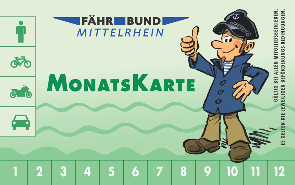 Fährbund Mittelrhein Monatskarte